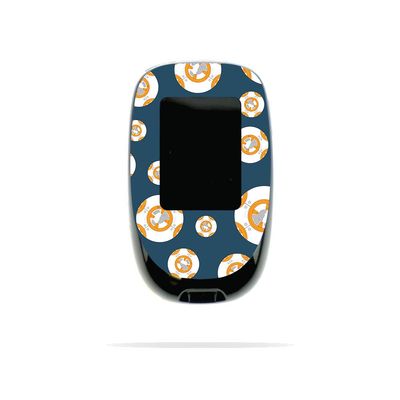 MightySkins Skin Compatible with Accu-Chek Nano - Mini Galaxy Bots | Protective, Durable, and Unique Vinyl Decal wrap Cover | Easy to Apply, Remove, and Change Styles | Made in The USA