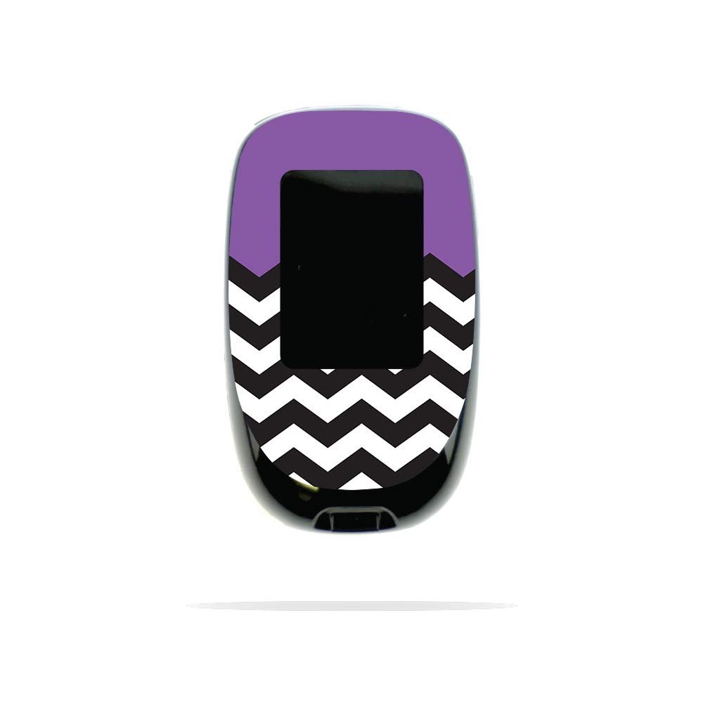 MightySkins Skin Compatible with Accu-Chek Nano - Purple Chevron | Protective, Durable, and Unique Vinyl Decal wrap Cover | Easy to Apply, Remove, and Change Styles | Made in The USA