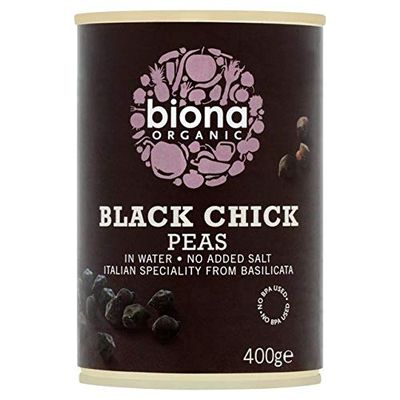 Biona Organic Black Chick Peas - 400g (0.88 lbs)