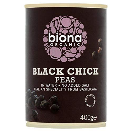 Biona Organic Black Chick Peas - 400g (0.88 lbs)