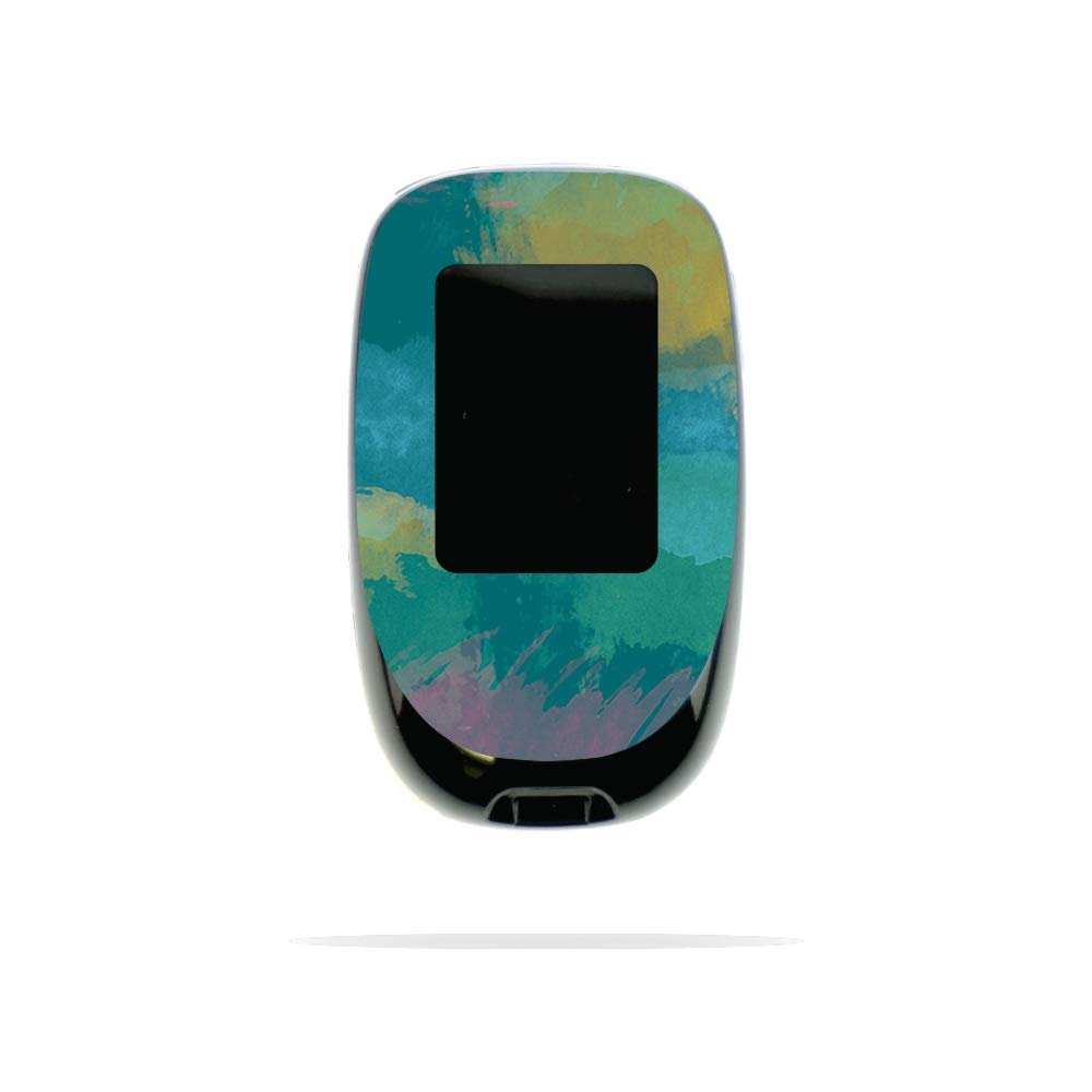 MightySkins Skin Compatible with Accu-Chek Nano - Watercolor Blue | Protective, Durable, and Unique Vinyl Decal wrap Cover | Easy to Apply, Remove, and Change Styles | Made in The USA