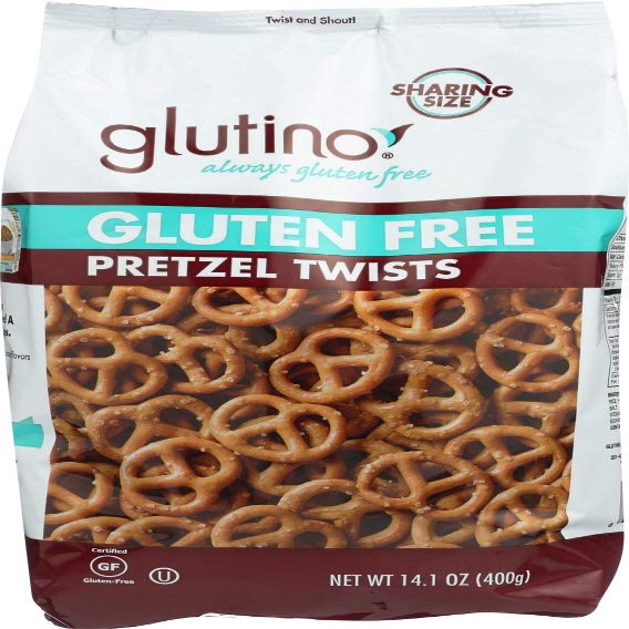 Gluten Free by Glutino Pretzel Twists, Delicious Everyday Snack, Salted, 14.1 Ounce (3 Pack)