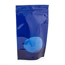 1000ea - 5-7/8 X 3-1/2 X 9 Blue Vrstl Polyethylene Stnd-Up Pouch - 5.4 mil Thick Gusset - 3 1/2''