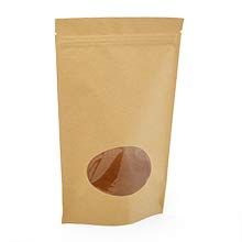 1000ea - 5-1/8 X 3-1/8 X 8-1/8 Krft Vrstl Polyethylene Stnd-Up Pouc - 5.4 mil Thick Gusset - 3 1/8''