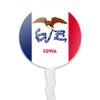 Iowa State Flag Cupcake Picks Toppers Decoration Set of 6 view 2