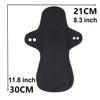 7pcs Pack Reusable Washable Cloth Incontinence Pads Including 6pcs Heavy Flow Bamboo Charcoal Reusable Menstrual Pads Cloth Mama Sanitary Pad + 1pc Mini Wet Bag view 2