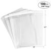 100 Bags - 13" x 17" Crystal Clear Protective Closure Bags with Self Adhesive Flap - Clear Resealable Cello/Cellophane Bags Good for Bakery, Candle, Soap, Cookie Poly Bags, in 2.1Mil Thickness view 2