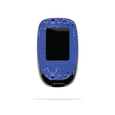 MightySkins Skin Compatible with Accu-Chek Nano - Blue Bandana | Protective, Durable, and Unique Vinyl Decal wrap Cover | Easy to Apply, Remove, and Change Styles | Made in The USA