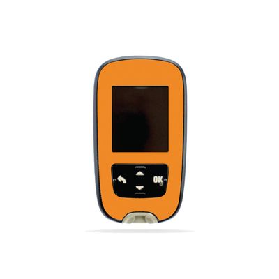 MightySkins Skin Compatible with Accu-Chek Guide - Solid Orange | Protective, Durable, and Unique Vinyl Decal wrap Cover | Easy to Apply, Remove, and Change Styles | Made in The USA