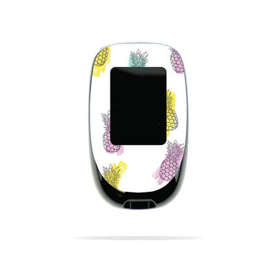 MightySkins Skin Compatible with Accu-Chek Nano - Funky Pineapples | Protective, Durable, and Unique Vinyl Decal wrap Cover | Easy to Apply, Remove, and Change Styles | Made in The USA