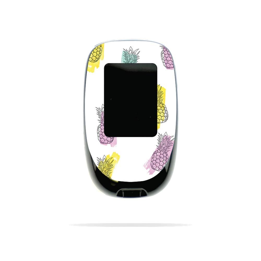 MightySkins Skin Compatible with Accu-Chek Nano - Funky Pineapples | Protective, Durable, and Unique Vinyl Decal wrap Cover | Easy to Apply, Remove, and Change Styles | Made in The USA