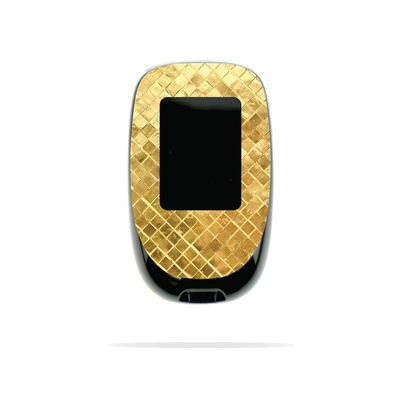 MightySkins Skin Compatible with Accu-Chek Nano - Gold Tiles | Protective, Durable, and Unique Vinyl Decal wrap Cover | Easy to Apply, Remove, and Change Styles | Made in The USA