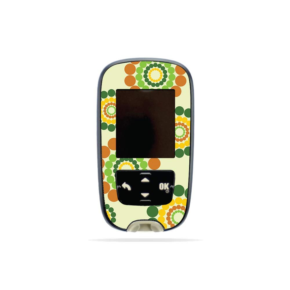 MightySkins Skin Compatible with Accu-Chek Guide - Hippie Flowers | Protective, Durable, and Unique Vinyl Decal wrap Cover | Easy to Apply, Remove, and Change Styles | Made in The USA