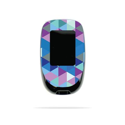 MightySkins Skin Compatible with Accu-Chek Nano - Purple Kaleidoscope | Protective, Durable, and Unique Vinyl Decal wrap Cover | Easy to Apply, Remove, and Change Styles | Made in The USA