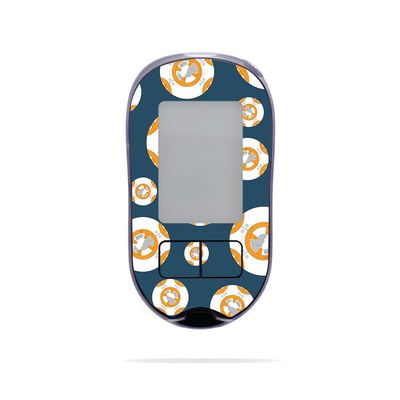 MightySkins Skin Compatible with Accu-Chek Aviva Plus - Mini Galaxy Bots | Protective, Durable, and Unique Vinyl Decal wrap Cover | Easy to Apply, Remove, and Change Styles | Made in The USA