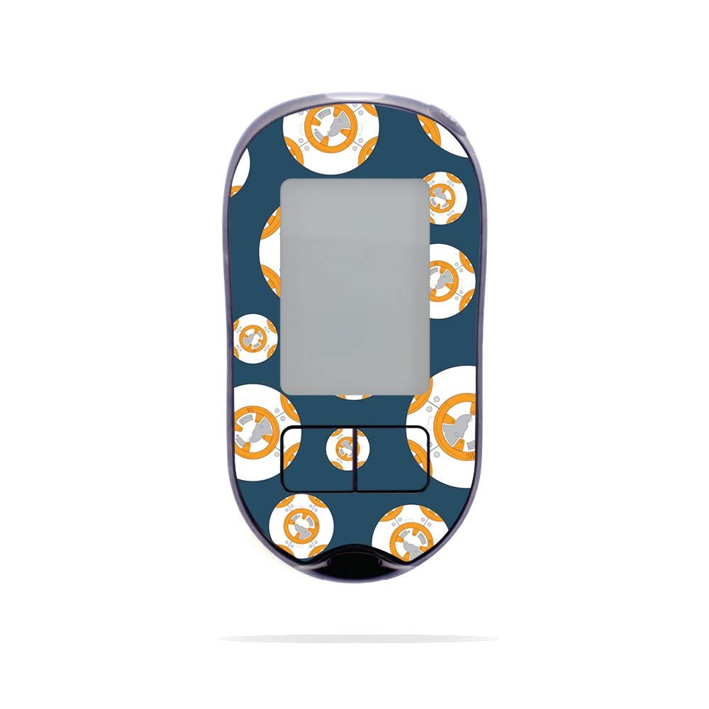 MightySkins Skin Compatible with Accu-Chek Aviva Plus - Mini Galaxy Bots | Protective, Durable, and Unique Vinyl Decal wrap Cover | Easy to Apply, Remove, and Change Styles | Made in The USA