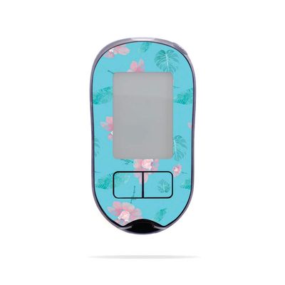 MightySkins Skin Compatible with Accu-Chek Aviva Plus - Water Flowers | Protective, Durable, and Unique Vinyl Decal wrap Cover | Easy to Apply, Remove, and Change Styles | Made in The USA