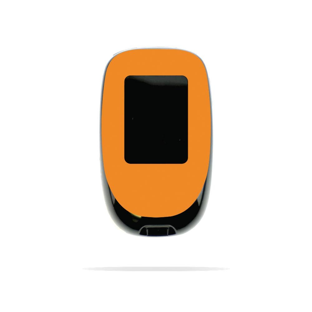 MightySkins Skin Compatible with Accu-Chek Nano - Solid Orange | Protective, Durable, and Unique Vinyl Decal wrap Cover | Easy to Apply, Remove, and Change Styles | Made in The USA