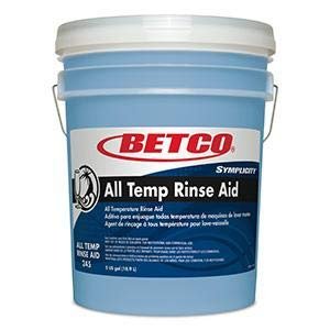 Betco All-Temperature Dishwashing Rinse Aid, 5 Gallons