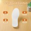10Pairs(Non-Sticky) White Disposable Breathable Slim Barefoot Insoles Natural Sweat Insoles Feet Solution Treatment Shoe Insert Pads for Walking Jogging Runnin (Women:24cm) view 3