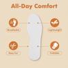 10Pairs(Non-Sticky) White Disposable Breathable Slim Barefoot Insoles Natural Sweat Insoles Feet Solution Treatment Shoe Insert Pads for Walking Jogging Runnin (Women:24cm) view 4