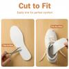 10Pairs(Non-Sticky) White Disposable Breathable Slim Barefoot Insoles Natural Sweat Insoles Feet Solution Treatment Shoe Insert Pads for Walking Jogging Runnin (Men:26cm) view 3