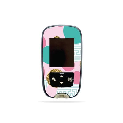 MightySkins Skin Compatible with Accu-Chek Guide - Golden Bubbles | Protective, Durable, and Unique Vinyl Decal wrap Cover | Easy to Apply, Remove, and Change Styles | Made in The USA