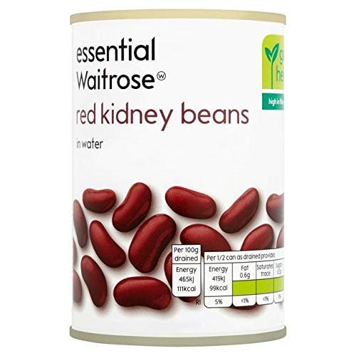 Essential Waitrose Red Kidney Beans in Water - 300g (0.66 lbs)