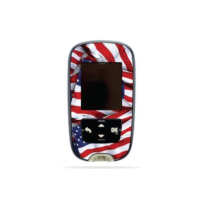 MightySkins Skin Compatible with Accu-Chek Guide - Patriot | Protective, Durable, and Unique Vinyl Decal wrap Cover | Easy to Apply, Remove, and Change Styles | Made in The USA