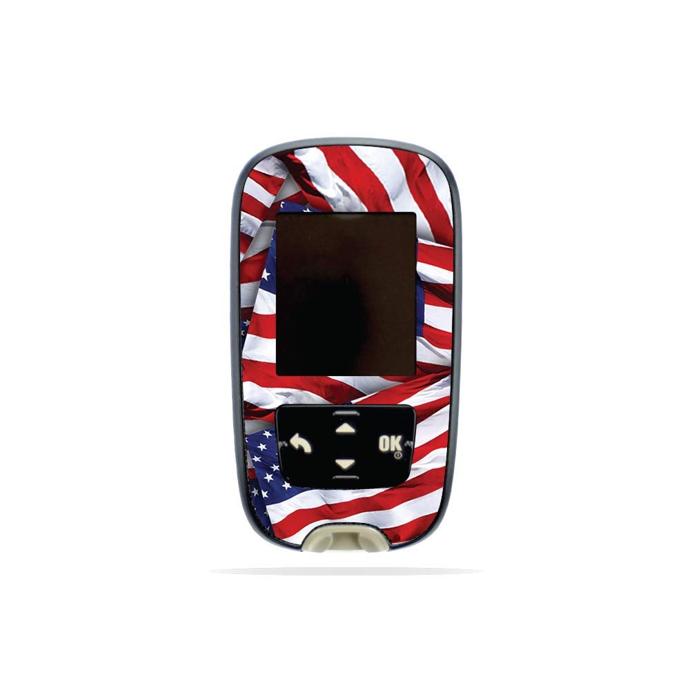 MightySkins Skin Compatible with Accu-Chek Guide - Patriot | Protective, Durable, and Unique Vinyl Decal wrap Cover | Easy to Apply, Remove, and Change Styles | Made in The USA