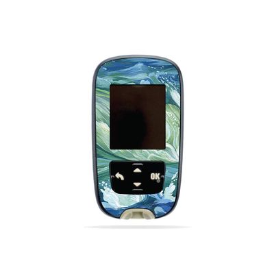 MightySkins Skin Compatible with Accu-Chek Guide - Cyclone Wave | Protective, Durable, and Unique Vinyl Decal wrap Cover | Easy to Apply, Remove, and Change Styles | Made in The USA