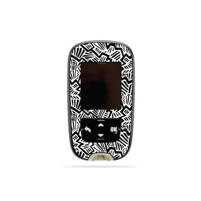 MightySkins Skin Compatible with Accu-Chek Guide - Abstract Black | Protective, Durable, and Unique Vinyl Decal wrap Cover | Easy to Apply, Remove, and Change Styles | Made in The USA