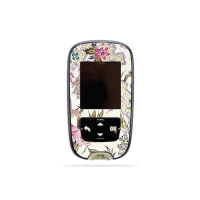 MightySkins Skin Compatible with Accu-Chek Guide - Floral Design | Protective, Durable, and Unique Vinyl Decal wrap Cover | Easy to Apply, Remove, and Change Styles | Made in The USA