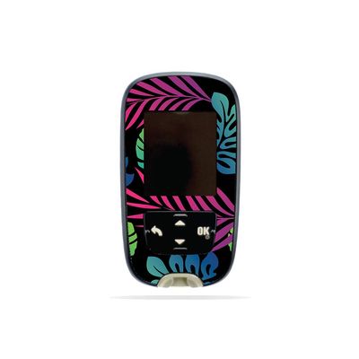 MightySkins Skin Compatible with Accu-Chek Guide - Neon Tropics | Protective, Durable, and Unique Vinyl Decal wrap Cover | Easy to Apply, Remove, and Change Styles | Made in The USA