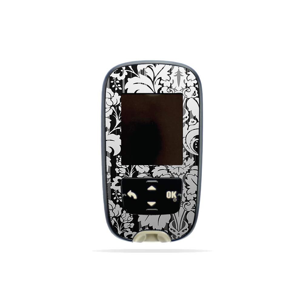 MightySkins Skin Compatible with Accu-Chek Guide - Floral Retro | Protective, Durable, and Unique Vinyl Decal wrap Cover | Easy to Apply, Remove, and Change Styles | Made in The USA