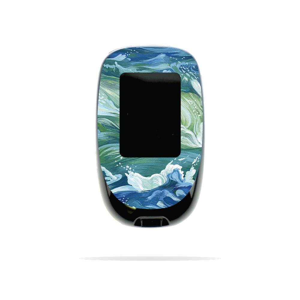 MightySkins Skin Compatible with Accu-Chek Nano - Cyclone Wave | Protective, Durable, and Unique Vinyl Decal wrap Cover | Easy to Apply, Remove, and Change Styles | Made in The USA
