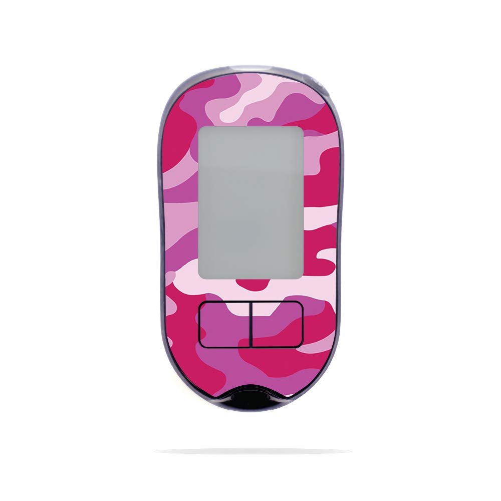MightySkins Skin Compatible with Accu-Chek Aviva Plus - Pink Camo | Protective, Durable, and Unique Vinyl Decal wrap Cover | Easy to Apply, Remove, and Change Styles | Made in The USA