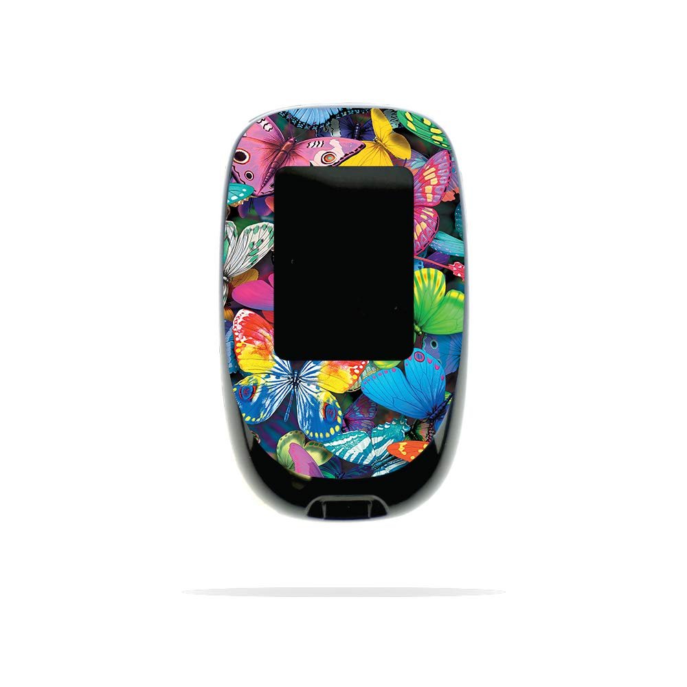 MightySkins Skin Compatible with Accu-Chek Nano - Butterfly Party | Protective, Durable, and Unique Vinyl Decal wrap Cover | Easy to Apply, Remove, and Change Styles | Made in The USA