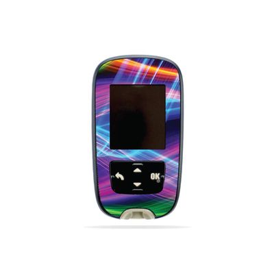MightySkins Skin Compatible with Accu-Chek Guide - Light Waves | Protective, Durable, and Unique Vinyl Decal wrap Cover | Easy to Apply, Remove, and Change Styles | Made in The USA