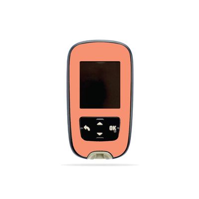 MightySkins Skin Compatible with Accu-Chek Guide - Solid Peach | Protective, Durable, and Unique Vinyl Decal wrap Cover | Easy to Apply, Remove, and Change Styles | Made in The USA
