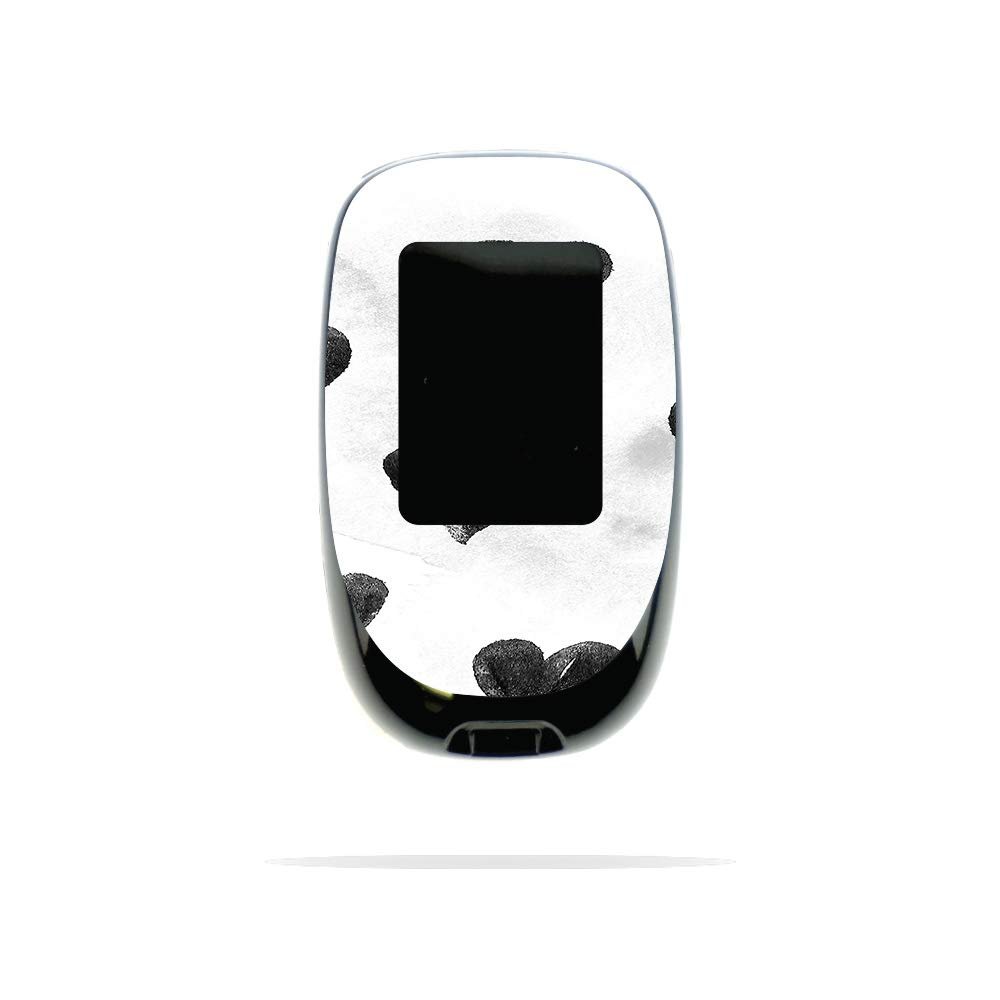 MightySkins Skin Compatible with Accu-Chek Nano - Ink Hearts | Protective, Durable, and Unique Vinyl Decal wrap Cover | Easy to Apply, Remove, and Change Styles | Made in The USA
