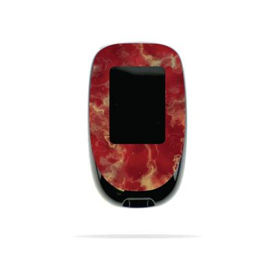 MightySkins Skin Compatible with Accu-Chek Nano - Crimson Marble | Protective, Durable, and Unique Vinyl Decal wrap Cover | Easy to Apply, Remove, and Change Styles | Made in The USA