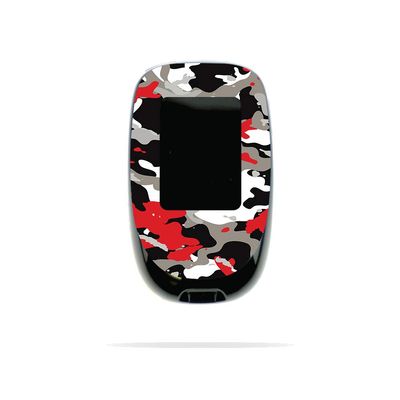 MightySkins Skin Compatible with Accu-Chek Nano - Red Camo | Protective, Durable, and Unique Vinyl Decal wrap Cover | Easy to Apply, Remove, and Change Styles | Made in The USA