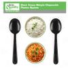 Heavy Weight Plastic Spoons Black 1000pcs - Disposable Cutlery Spoon, Recyclable, Spoon - Great for Parties, Office, BBQ, Soup, Ice Cream, Restaurants and Togo view 3