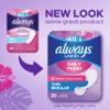 Always Daily Fresh Thin Liners, Regular Absorbency, Unscented Panty Liners, 216 Count view 2