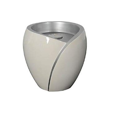 legendURN Fiberglass Funeral urn 'Luce' with Candle Holder White | Affordable Fiberglass Urn 'Luce' with Candle Holder White