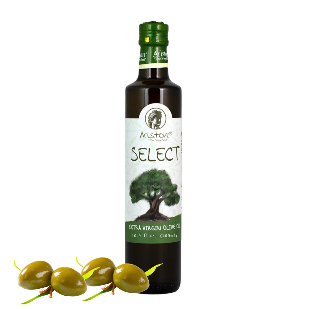 Ariston "The Very Best" Extra Virgin Olive Oil | Anti-Oxidant Rich, Cold Pressed, Premium Quality | Product of Greece (500ml) 16.9 fl oz, Select