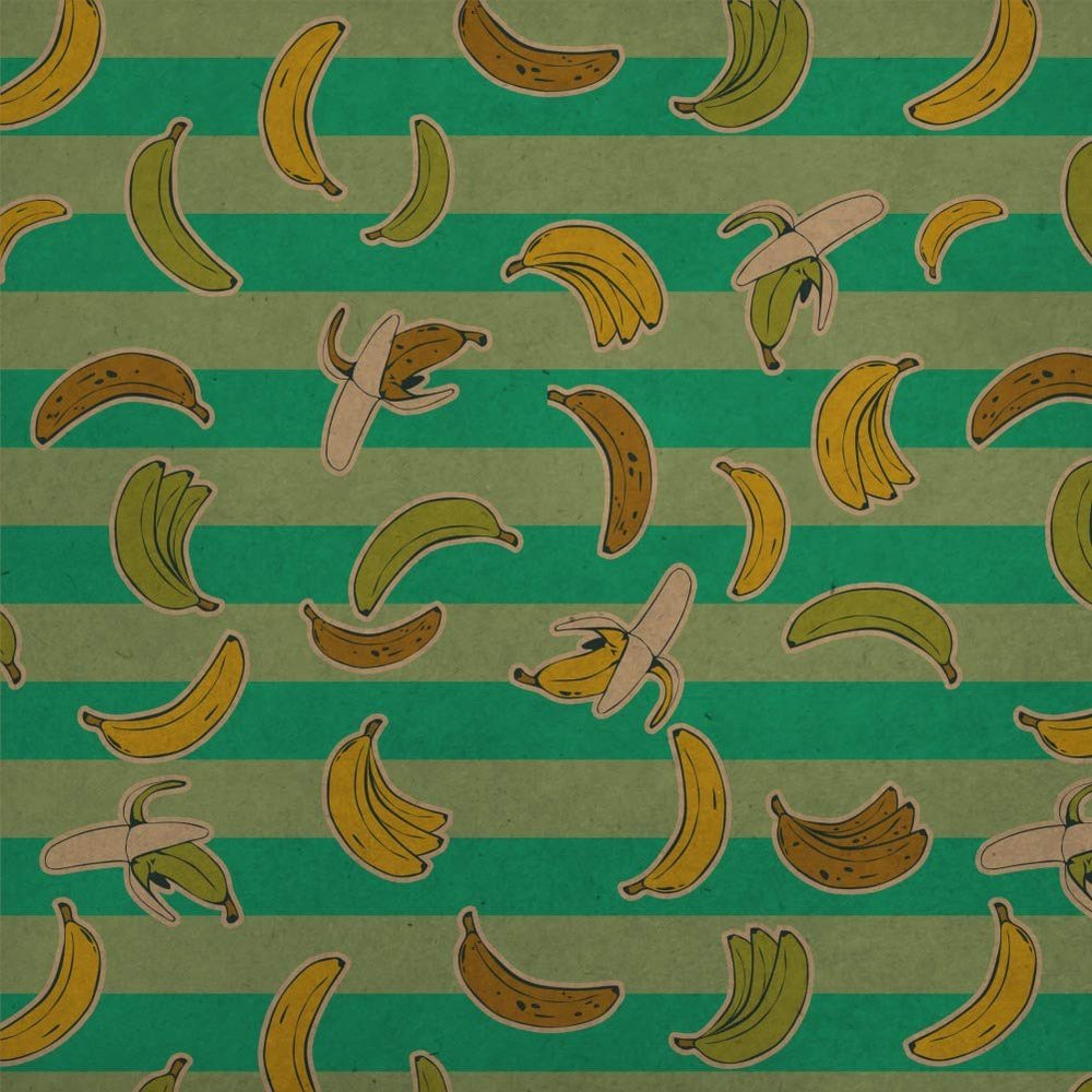 GRAPHICS & MORE Ripe Bananas Pattern Premium Kraft Roll Gift Wrap Wrapping Paper
