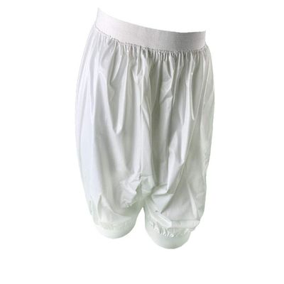 Haian Adult Incontinence Pull-on Plastic Comfort Pants 2 Pack (Large, White)