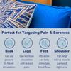 Mymassagepillow- Pressure Activated Massage Pillow for Back, Neck, Feet, & More - Stylish & Durable Neck and Back Massager & Sciatica Pillow - 13in x 13in - Machine Washable Cover (Blue Mandala) view 3